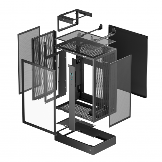 DeepCool CH170 PLUS Black Tower Case - Black (Mini-ITX / Micro-ATX)